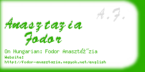 anasztazia fodor business card